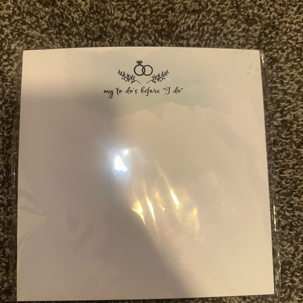 Wedding To-Do List Notepad